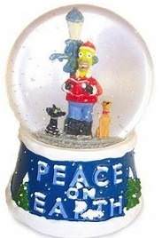 Homer Simpson musical snow globe