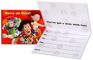 Toy Story Party invitations