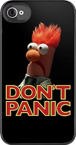 The Muppets Beaker don't panic iphone 4s case