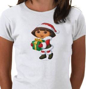 Dora As Santa t-shirt