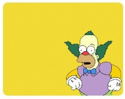 The Simpsons Krusty the Clown mousepad