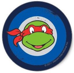 Teenage Mutant Ninja Turlte Stickers of Raphael