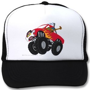 Scooby-Doo monster truck truckers cap