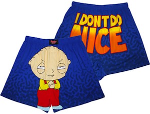Family Guy Stewie I Don't Do Nice Boxers