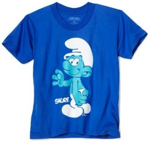 The Smurfs blue kids t-shirt