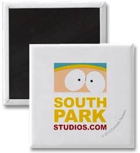 Cartman on this South Park studios magnet