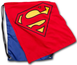Superman Logo Backpack with cape