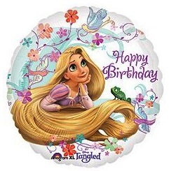 Tangled on Princess Rapunzel Happy Birthday Balloon From Tangled