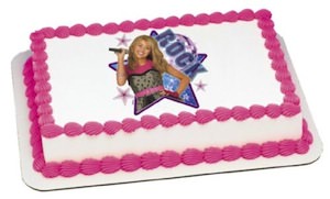 Hannah Montana edible cake topper