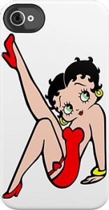 Betty Boop Leg Up iPhone Case