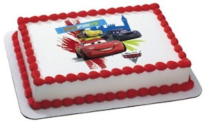 Cars 2 edible cake topper