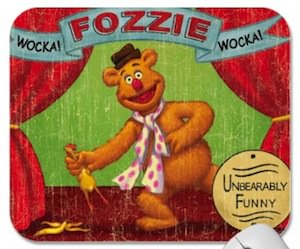 The Muppets Fozzie bear mousepad