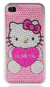 Hello Kitty Crystal I Love You iPhone 4 4S Case