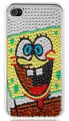 Spongebob in crystals on an iPhone 4 and 4s case