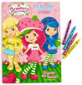 Strawberry Shotcake Coloring books With Stickers