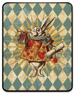 Vintage Alice In Wonderland White Rabbit iPad Case