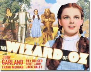 Wizard Of OZ Yellow Brick Road Tin Sign