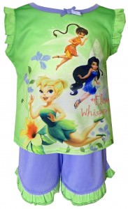 Disney Fairies Tinker Bell, Silvermist, Fawn Pajama Set for girls