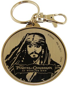 Pirates of the Caribbean key chain of Jack Sparrow aka Jonny Depp