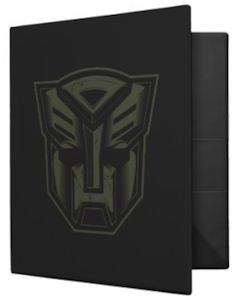 Transformers Autobot binder