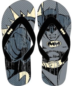 Batman grey vintage flip flops