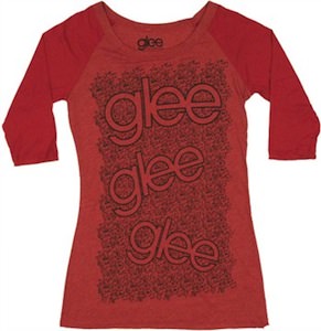 Glee Musical notes babtdoll t-shirt