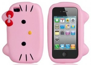 Hello Kitty Head iPhone 4 Case