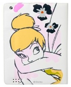 Disney Tinker Bell iPad 2 Leather Stand Case.