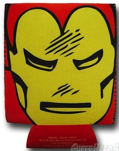 Marvel Iron Man can and bottle hugger koozie