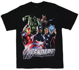 Marvel The Avengers Five Heroes T-Shirt