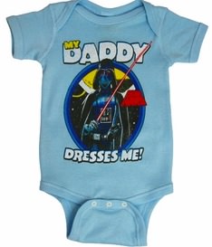 Star Wars My Daddy Dresses Me Darth Vader Bodysuit