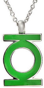Green Lantern Pendant Logo Necklace 