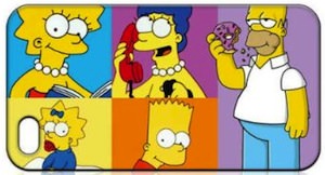 The Whole Simpson family iphone case