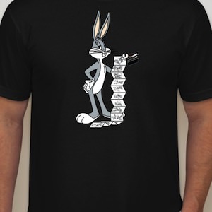 Looney Tunes Bugs Bunny Showing Wallet T-Shirt