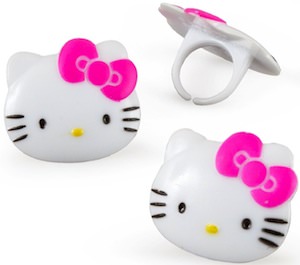 Hello Kitty Cupcake Rings