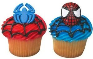 The Amazing Spider-Man cupcake rings