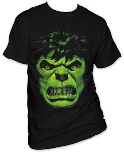 Marvel Angry Hulk Face T-Shirt