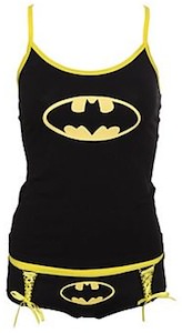 Batman Glow In The Dark Tank Top And Hot Pants Set