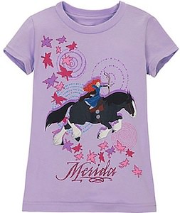 Brave t-shirt with Merida and her horse Angus