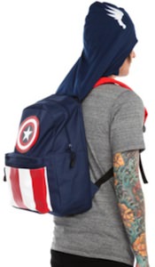 Marvel Captain America Hooded Backpack