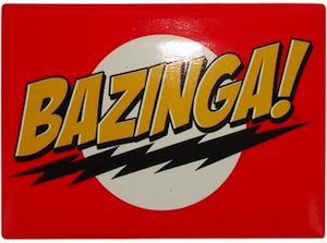 The Big Bang Theory Red Bazinga Magnet