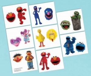 Sesame Street Temporary Tattoos