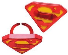 Superman Cupcake rings
