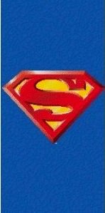 Superman logo beach towel