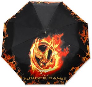 The Hunger Games Burning Mockingjay Pin Umbrella