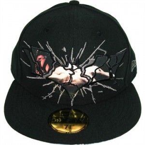 DC Comics Batman Dark Knight Rises Bane in Shattered Logo Dye Sublimated Embroidered 59Fifty Hat
