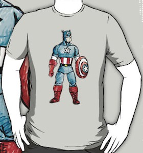 Marvel Captain America Cartoon T-Shirt