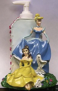 Disney Princess Belle And Cinderella Soap Dispenser