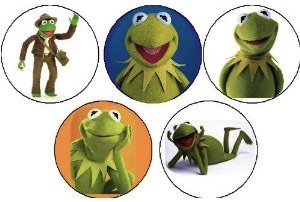 The Muppets Kermit the frog Magnet set
