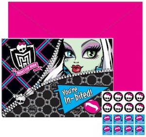 Monster High party invitations